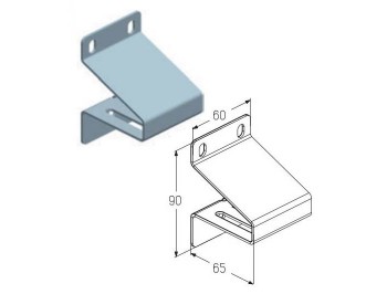 Кронштейн верхний Alutech RBI125